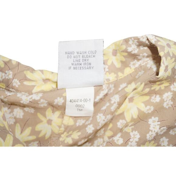 Vintage Y2K Old Navy Button Front Midi Dress – Size 2 – Daisy Floral Rayon - Picture 11 of 16